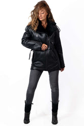 Women's exclusive lambskin coat Dana pilot type